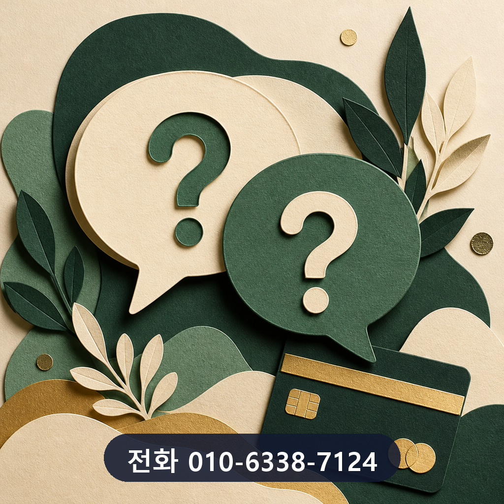 신용카드 현금 서비스 자주 묻는 질문 이미지