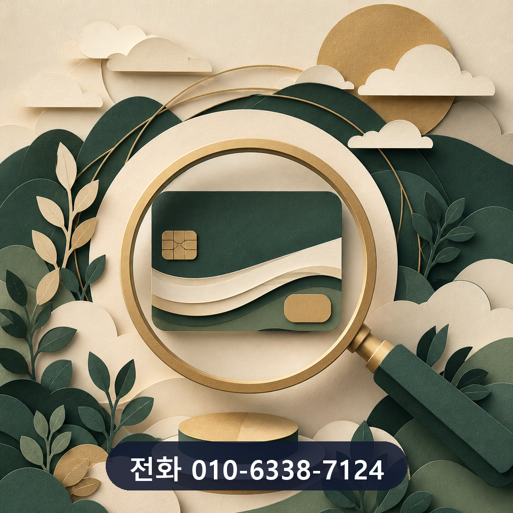 신용카드 현금 서비스 한도 확인 이미지